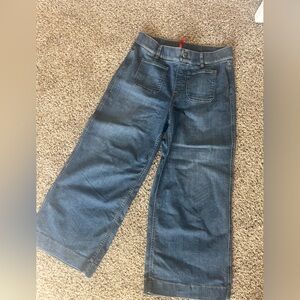 SPANX size Large wide leg denim